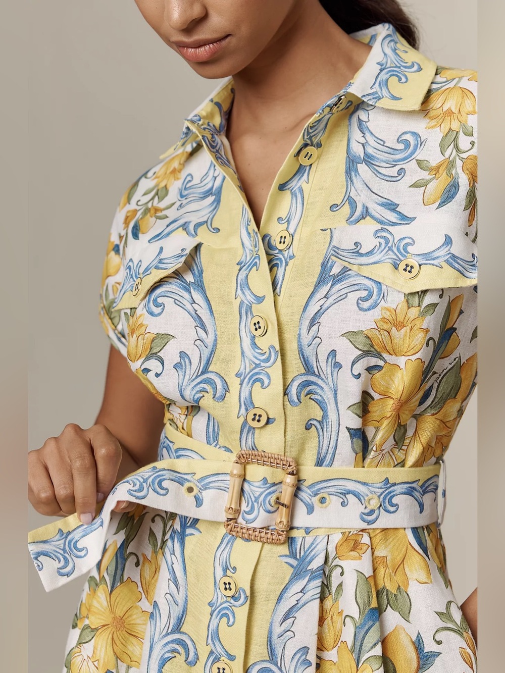 Farm Rio Sicily Linen Romper - Picture 8 of 9